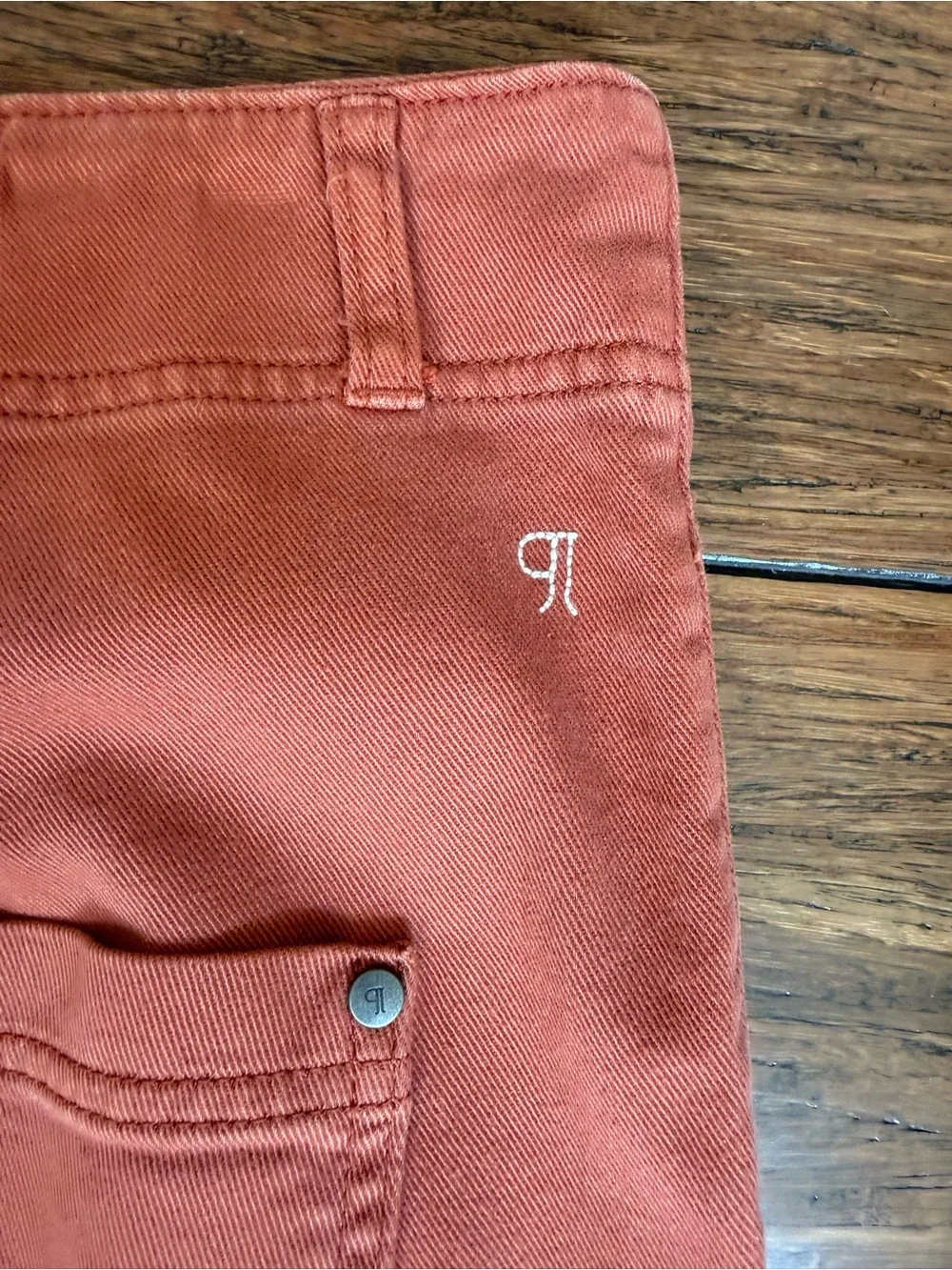 NWT Pilcro Anthropologie Relaxed Cuff Pants Orange Size 34 Boho